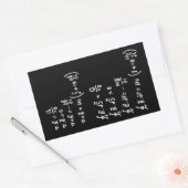 Sticker Rectangulaire Physique Math Formule Étudiants Enseignant Invitat (Enveloppe)
