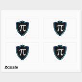 Sticker Rectangulaire Pi Irrationnel Bouclier mathématiques 14 Bonne mar (Feuille)