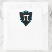 Sticker Rectangulaire Pi Irrationnel Bouclier mathématiques 14 Bonne mar (Sac)