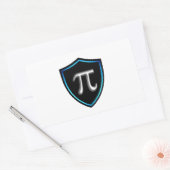 Sticker Rectangulaire Pi Irrationnel Bouclier mathématiques 14 Bonne mar (Enveloppe)