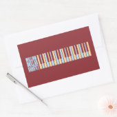 Sticker Rectangulaire Piano du quatuor à millions de dollars (Enveloppe)