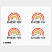 Sticker Rectangulaire Pic Boundary Nevada (Feuille)