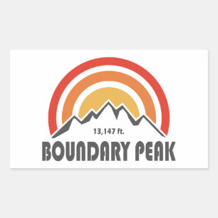 Sticker Rectangulaire Pic Boundary Nevada