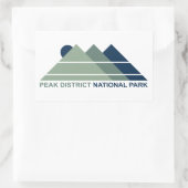 Sticker Rectangulaire Pic du parc national du district Mountain Sun (Sac)
