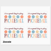 Sticker Rectangulaire Pickleball Dit Citation Drôle (Feuille)