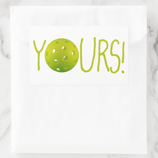 Sticker Rectangulaire Pickleball VOS ! (Sac)