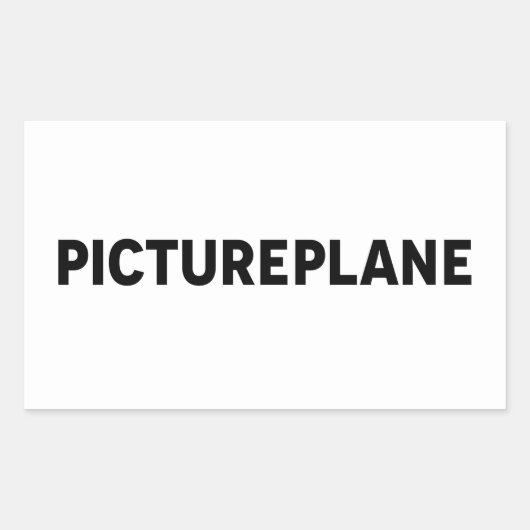 STICKER RECTANGULAIRE PICTUREPLANE - LOGO (Devant)