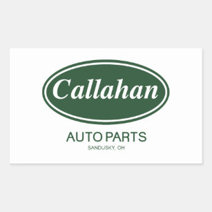 Sticker Rectangulaire Pièces d'auto de Callahan