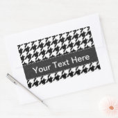 Sticker Rectangulaire Pied de fond noir et blanc (Enveloppe)