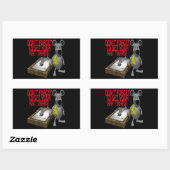 Sticker Rectangulaire Pièges à rats (Feuille)
