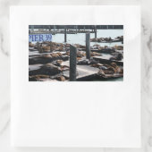 Sticker Rectangulaire Pier 39 Sea Lions (Sac)