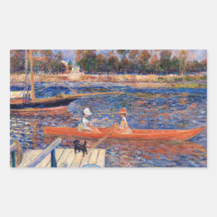 Sticker Rectangulaire Pierre-Auguste Renoir - La Seine à Argenteuil