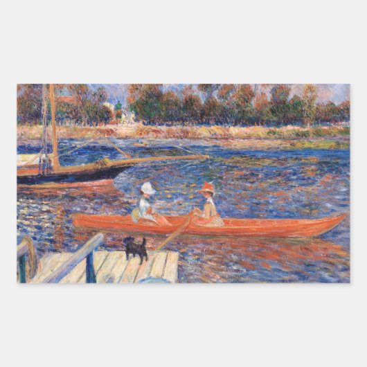 Sticker Rectangulaire Pierre-Auguste Renoir - La Seine à Argenteuil (Devant)