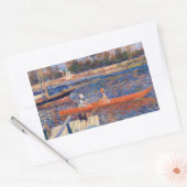 Sticker Rectangulaire Pierre-Auguste Renoir - La Seine à Argenteuil (Enveloppe)