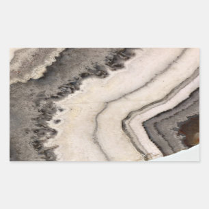 Sticker Rectangulaire Pierre blanche noire marbre 