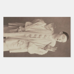 Sticker Rectangulaire Pierrot Clown Vintage
