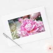 Sticker Rectangulaire Pies roses et blanches (Enveloppe)