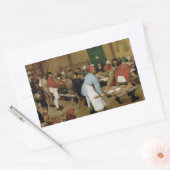 Sticker Rectangulaire Pieter Bruegel l'Ancien - Mariage paysan (Enveloppe)