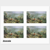 Sticker Rectangulaire Pieter Bruegel l'Ancien -Paysage Chute d'Icarus (Feuille)