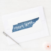 Sticker Rectangulaire Pigeon Forge Tennessee Wood Grain (Enveloppe)