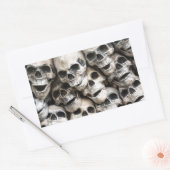 Sticker Rectangulaire Pile De Crânes (Enveloppe)