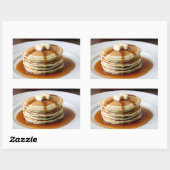 Sticker Rectangulaire Pile De Pancakes (Feuille)