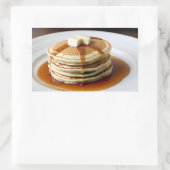 Sticker Rectangulaire Pile De Pancakes (Sac)