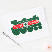 Sticker Rectangulaire Pilote de train (Enveloppe)