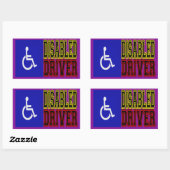 Sticker Rectangulaire Pilote désactivé (Feuille)