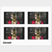 Sticker Rectangulaire PILOTE SPACESHIP ANDROID XENIA, Science-fiction (Feuille)