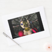 Sticker Rectangulaire PILOTE SPACESHIP ANDROID XENIA, Science-fiction (Enveloppe)