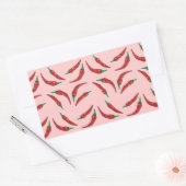 Sticker Rectangulaire piment, cuisine (Enveloppe)