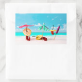 Sticker Rectangulaire Piment De La Mer (Sac)