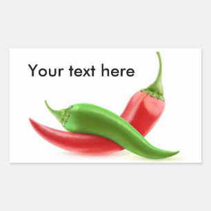 Sticker Rectangulaire Piments chauds