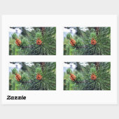 Sticker Rectangulaire Pin vert (Feuille)