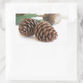 Sticker Rectangulaire Pine branch and cones (Sac)