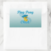 Sticker Rectangulaire Ping Pong Chic #3 (Sac)