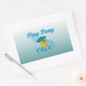Sticker Rectangulaire Ping Pong Chic #3 (Enveloppe)