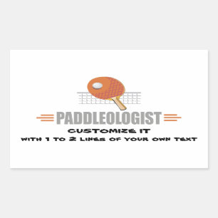 Sticker Rectangulaire Ping-pong drôle
