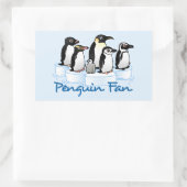 Sticker Rectangulaire Pingouin (Sac)
