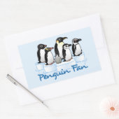 Sticker Rectangulaire Pingouin (Enveloppe)