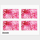 Sticker Rectangulaire Pink Confeti (Feuille)