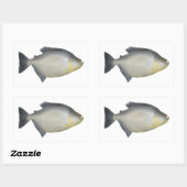 Sticker Rectangulaire Piranha tacheté (Feuille)