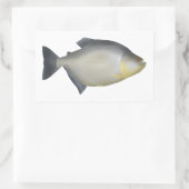 Sticker Rectangulaire Piranha tacheté (Sac)