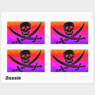 Sticker Rectangulaire Pirate