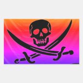 Sticker Rectangulaire Pirate (Devant)