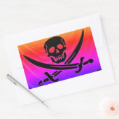 Sticker Rectangulaire Pirate (Enveloppe)
