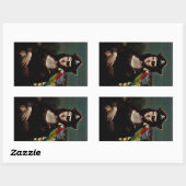 Sticker Rectangulaire Pirate Mona Lisa with Eye Patch (Feuille)