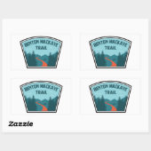 Sticker Rectangulaire Piste Benton MacKaye (Feuille)