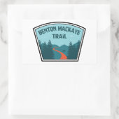 Sticker Rectangulaire Piste Benton MacKaye (Sac)